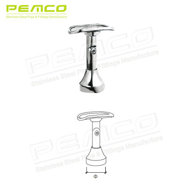 Casting Stainless Steel Wall Mounting Railing Support/Bracket with Fixed Saddle